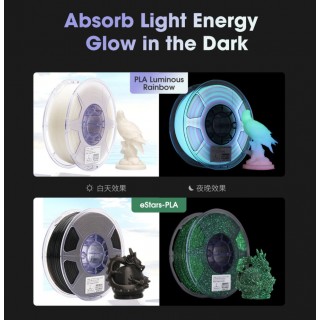 eSUN Stars PLA 3D Filament Galaxy Black Glow in Dark